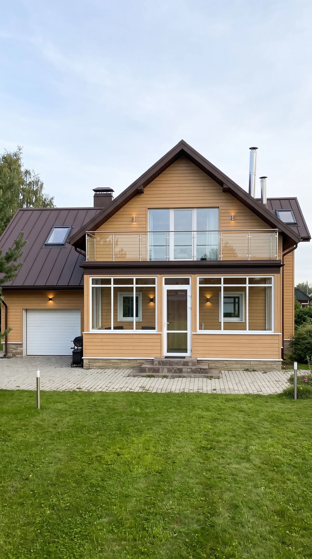 Дизайн фасада в стиле Скандинавский — фото фасада от нейросети AI Facade