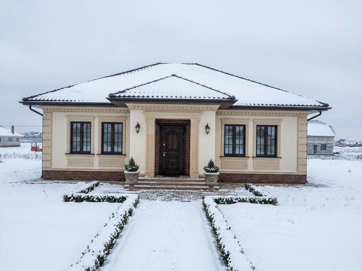 Дизайн фасада в стиле Классический — фото от нейросети AI Facade
