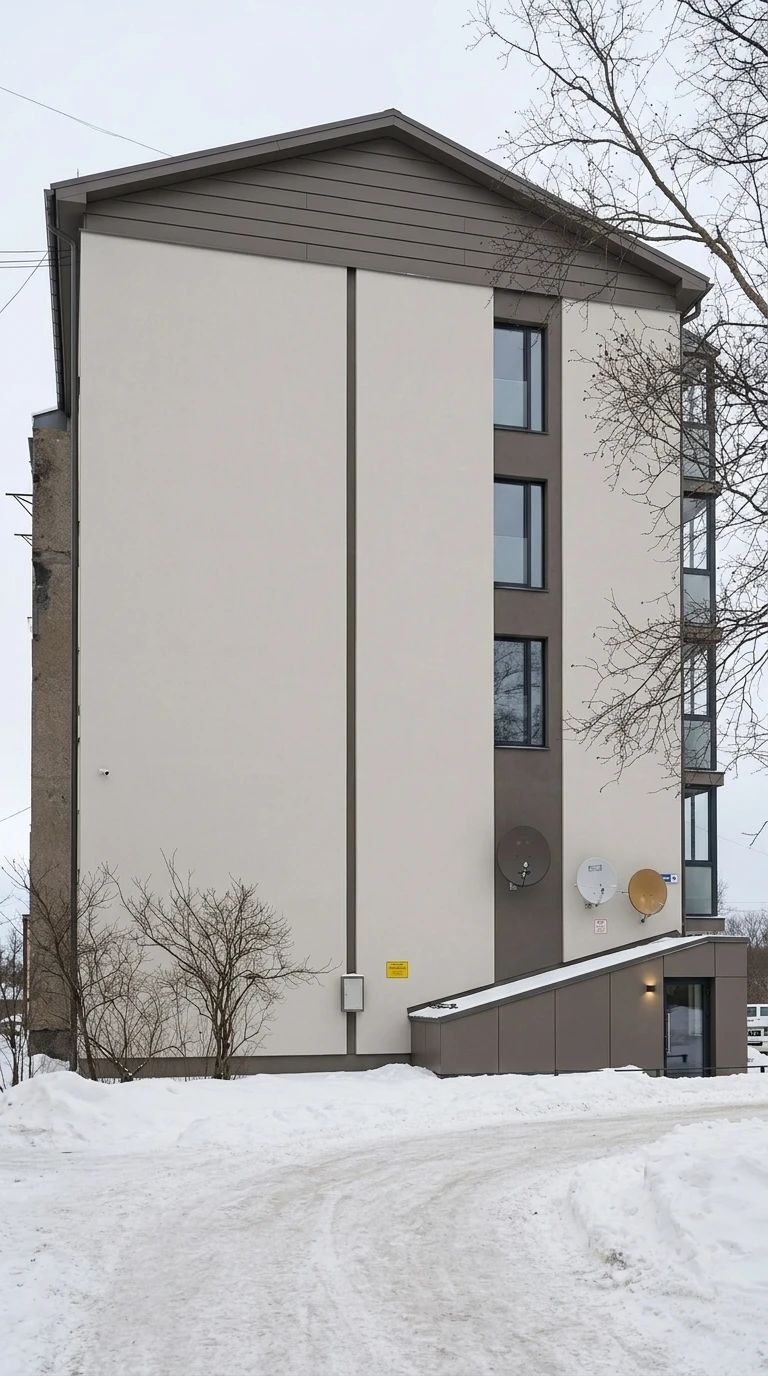 Дизайн фасада в стиле Минимализм — фото от нейросети AI Facade