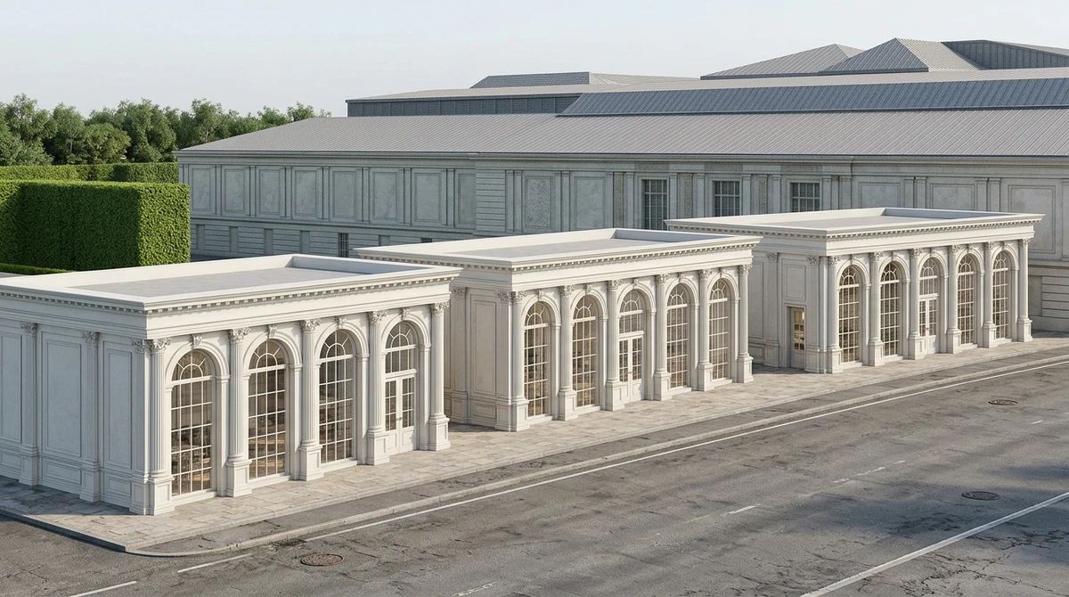 Дизайн фасада в стиле Классический — фото от нейросети AI Facade