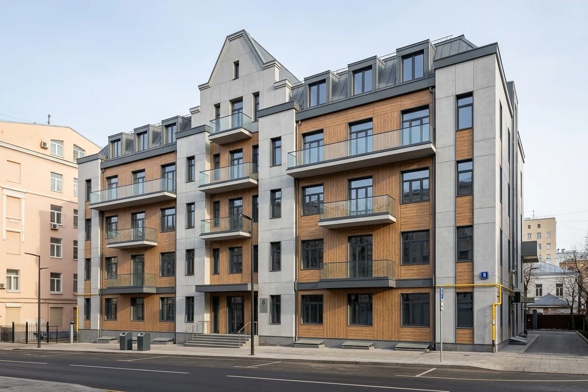 Дизайн фасада в стиле Современный — фото фасада от нейросети AI Facade