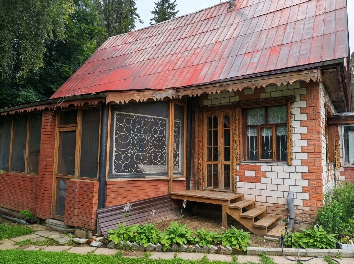 Дизайн фасада в стиле Деревенский — фото от нейросети AI Facade