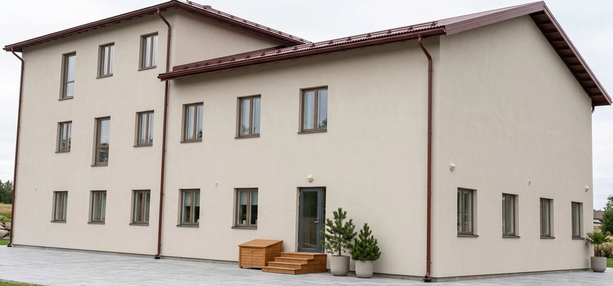 Дизайн фасада в стиле Скандинавский — фото фасада от нейросети AI Facade