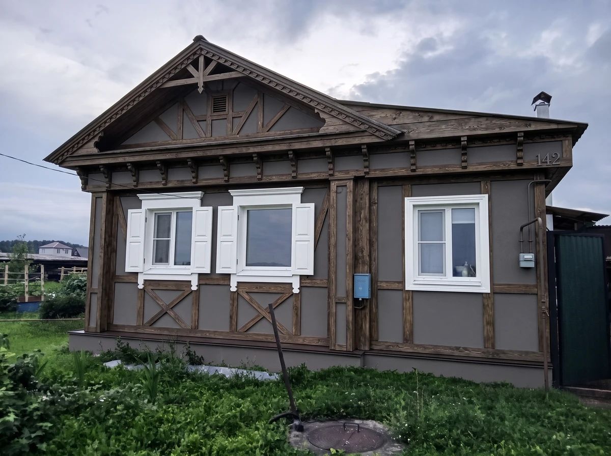Дизайн фасада в стиле Фахверк — фото от нейросети AI Facade