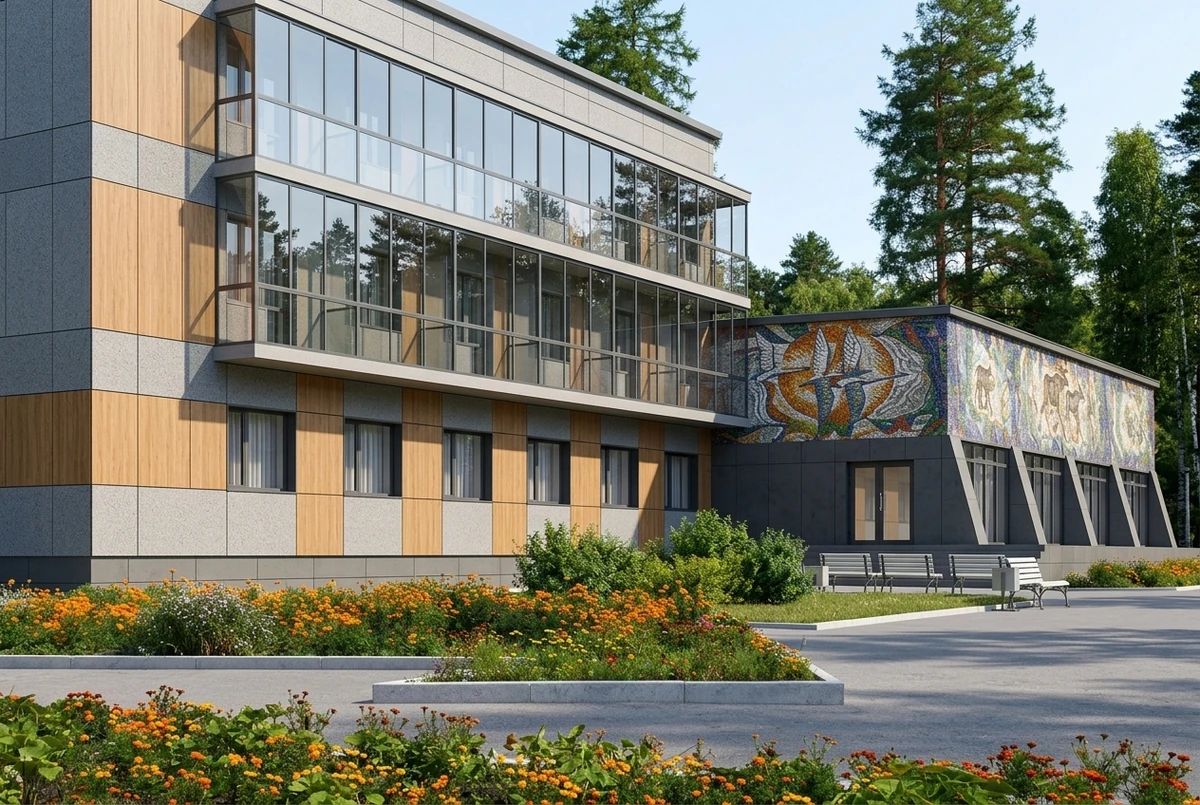 Дизайн фасада в стиле Современный — Фасад от нейросети AI Facade