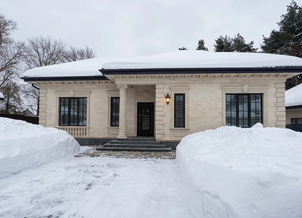 Дизайн фасада в стиле Классический — фото от нейросети AI Facade