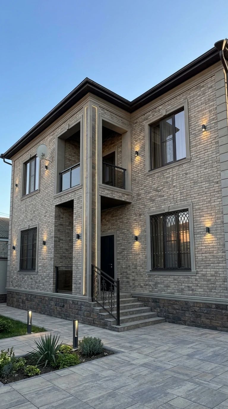 Дизайн фасада в стиле Современный — Фасад от нейросети AI Facade