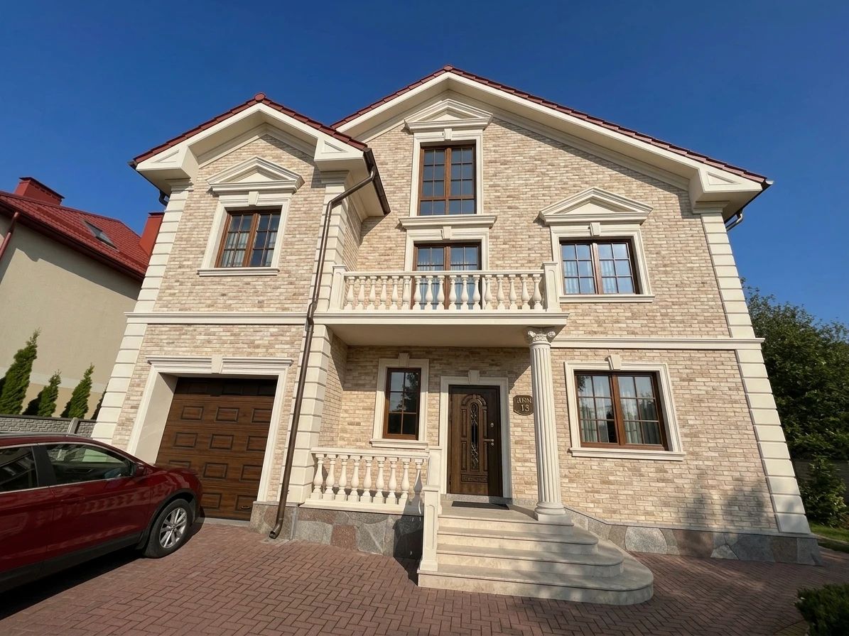 Дизайн фасада в стиле Неоклассика — фото от нейросети AI Facade