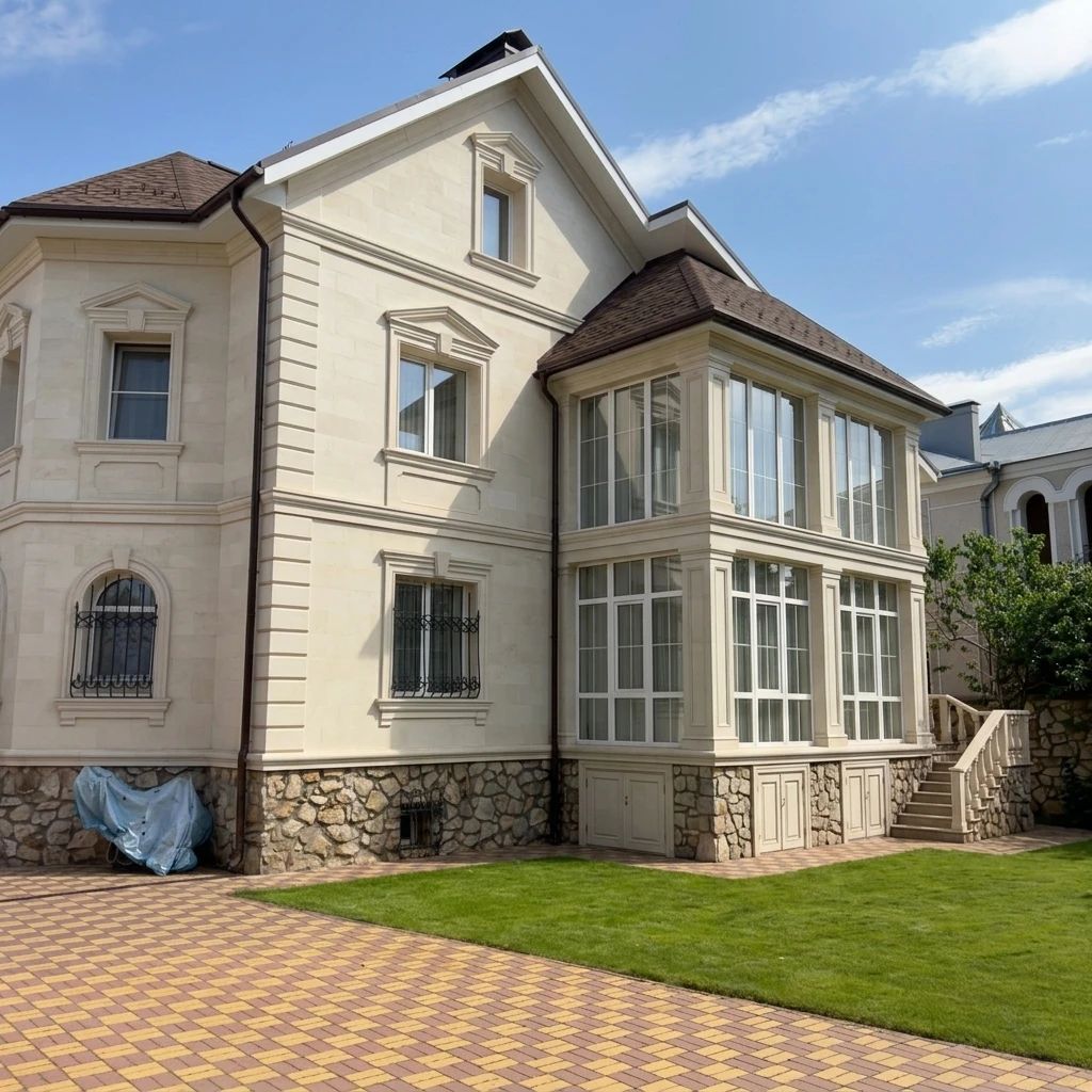 Дизайн фасада в стиле Неоклассика — фото от нейросети AI Facade