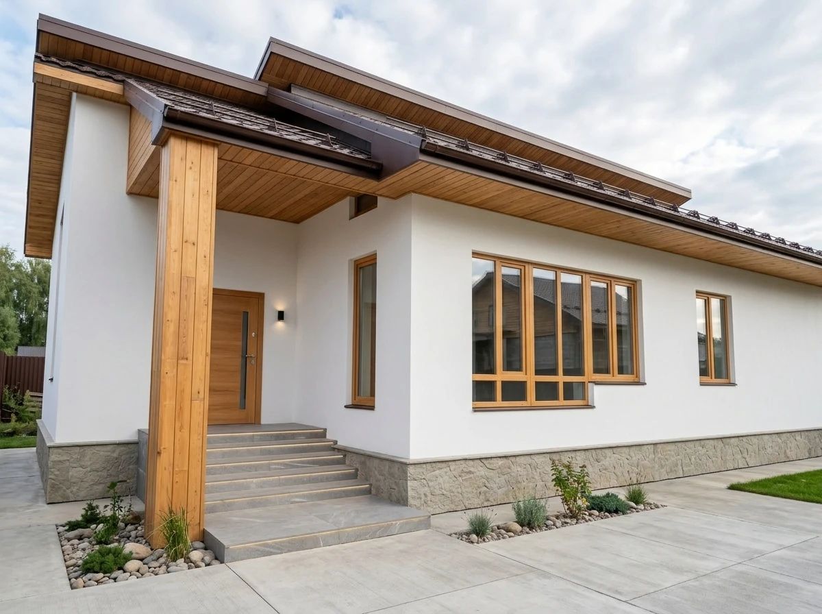 Дизайн фасада в стиле Скандинавский — фото фасада от нейросети AI Facade