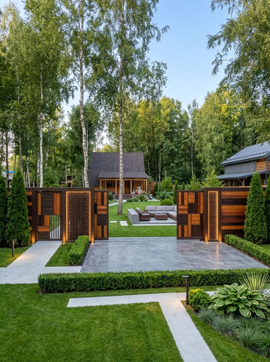 Дизайн участка в стиле Минимализм — фото от нейросети AI Facade