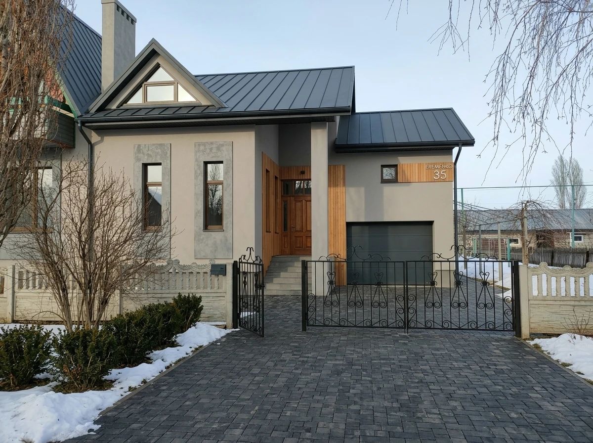 Дизайн фасада в стиле Минимализм — Фасад от нейросети AI Facade