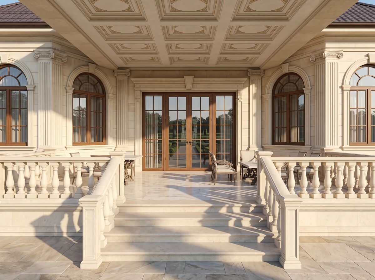 Дизайн фасада в стиле Неоклассика — фото от нейросети AI Facade