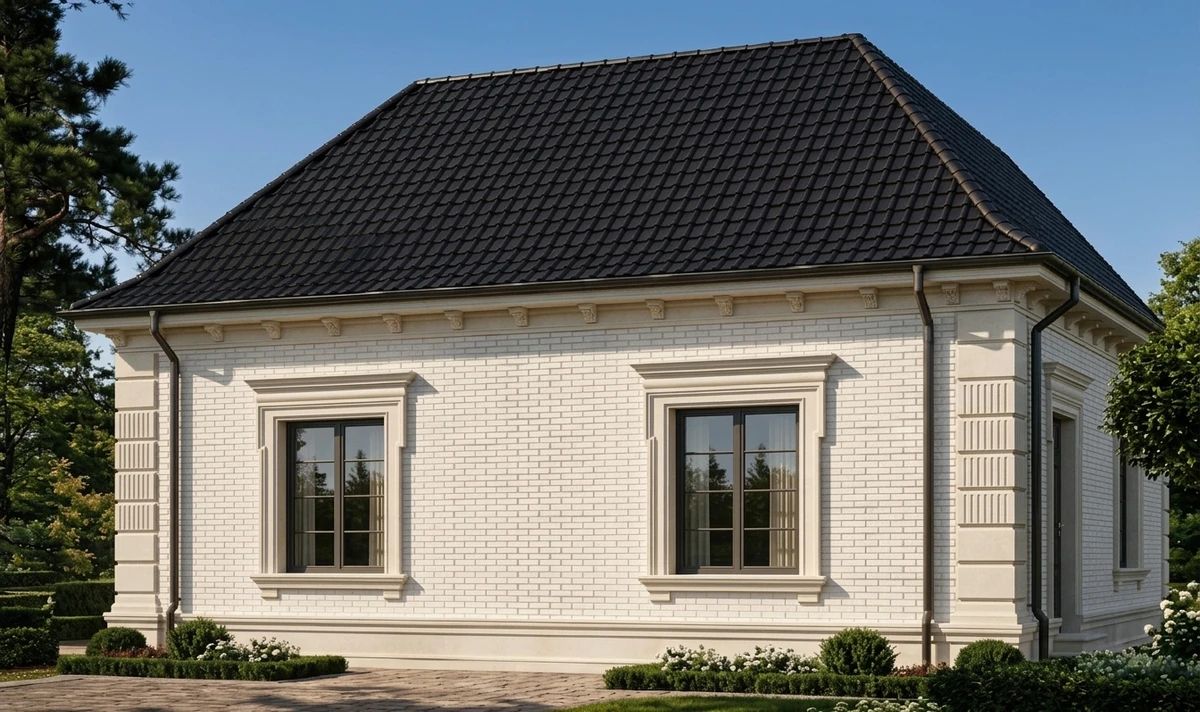 Дизайн фасада в стиле Неоклассика — фото от нейросети AI Facade