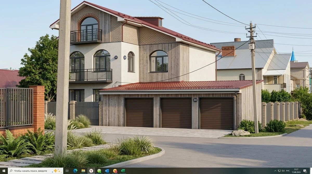 Дизайн фасада в стиле Скандинавский — фото фасада от нейросети AI Facade