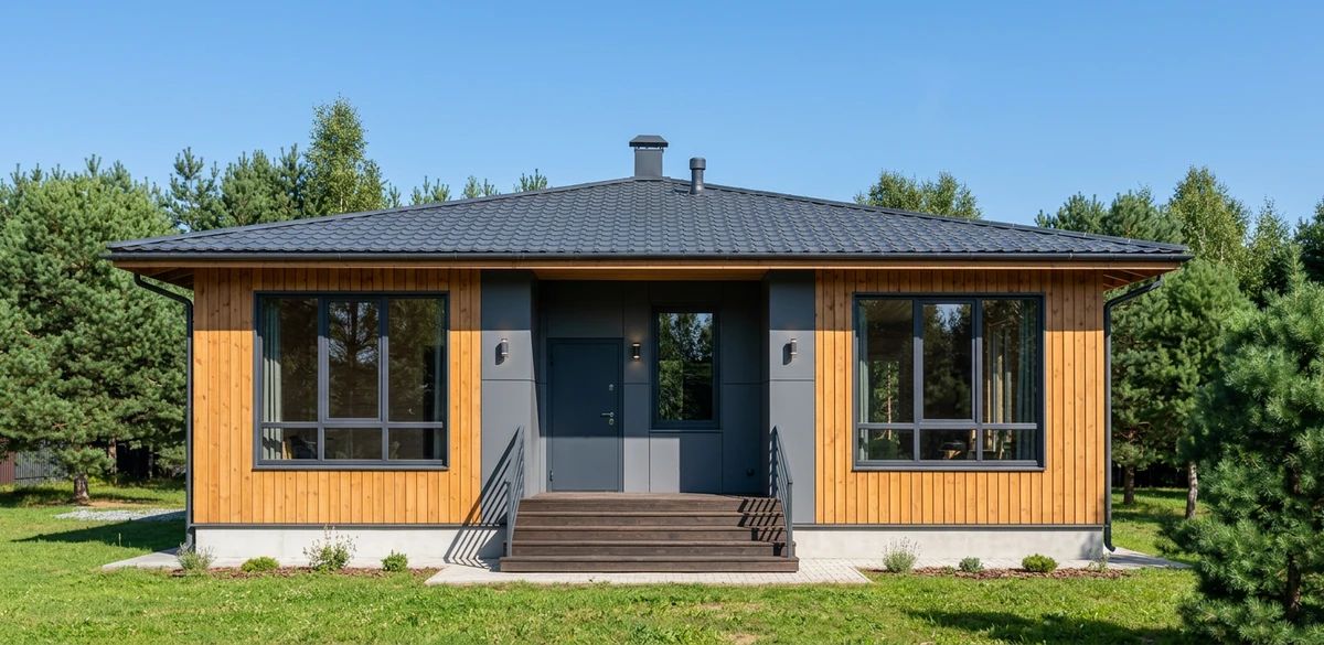 Дизайн фасада в стиле Скандинавский — Фасад от нейросети AI Facade
