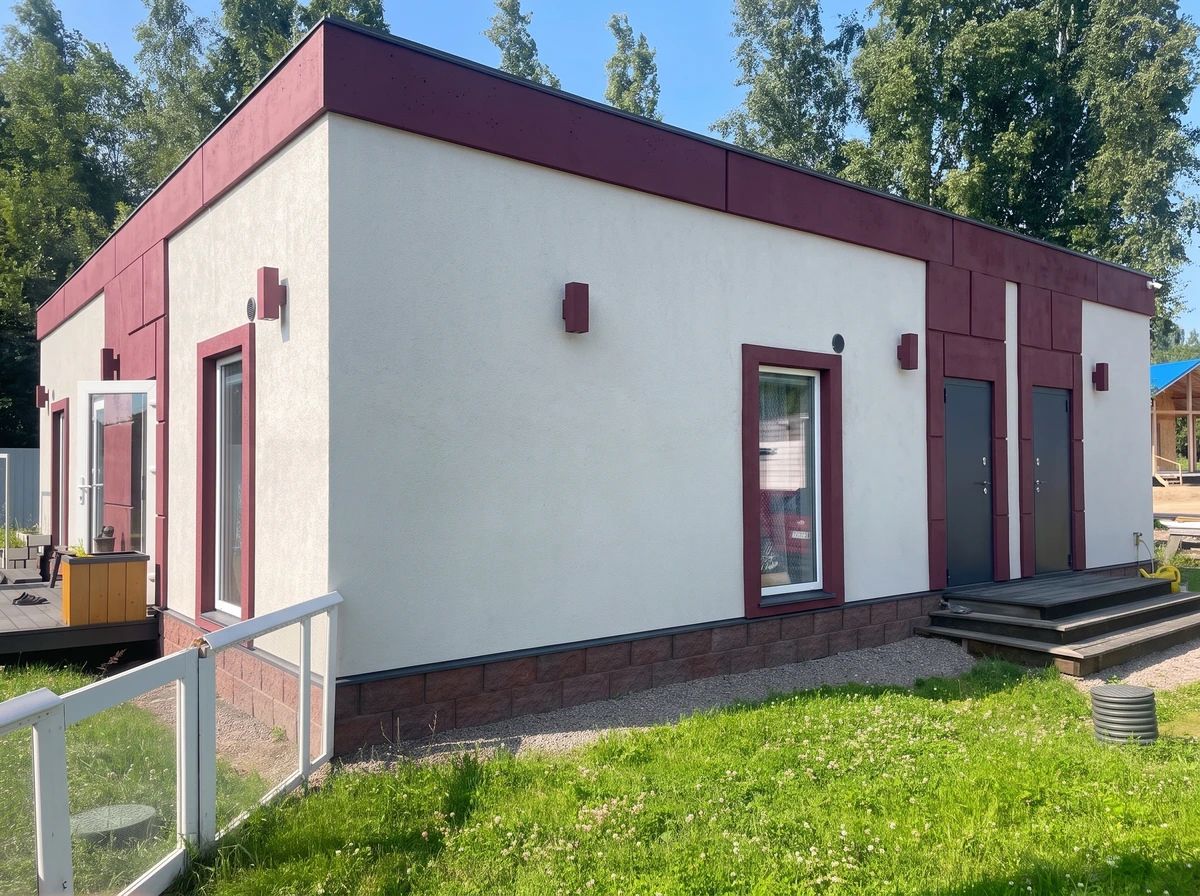 Дизайн фасада в стиле Брутализм — фото от нейросети AI Facade