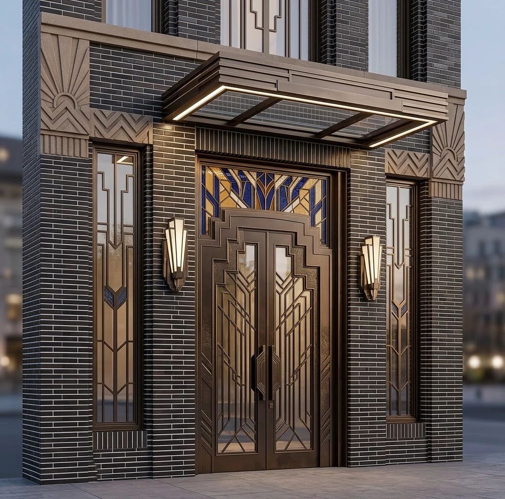 Дизайн фасада в стиле Ар-деко — фото от нейросети AI Facade