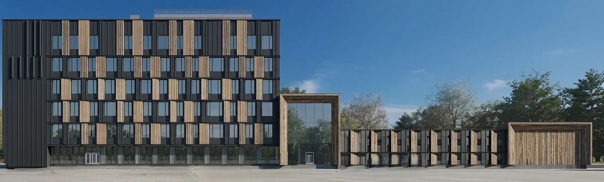 Дизайн фасада в стиле Барнхаус — фото от нейросети AI Facade