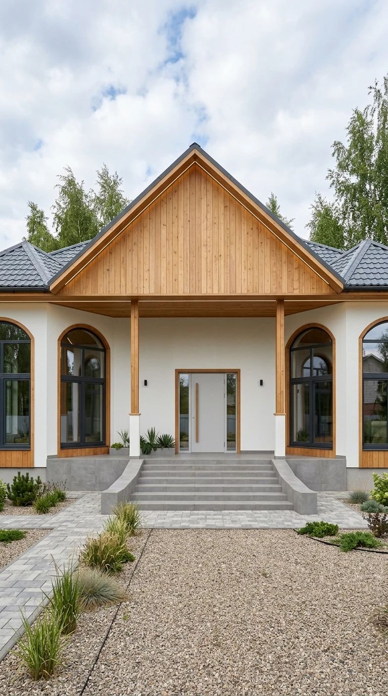 Дизайн фасада в стиле Минимализм — Фасад от нейросети AI Facade