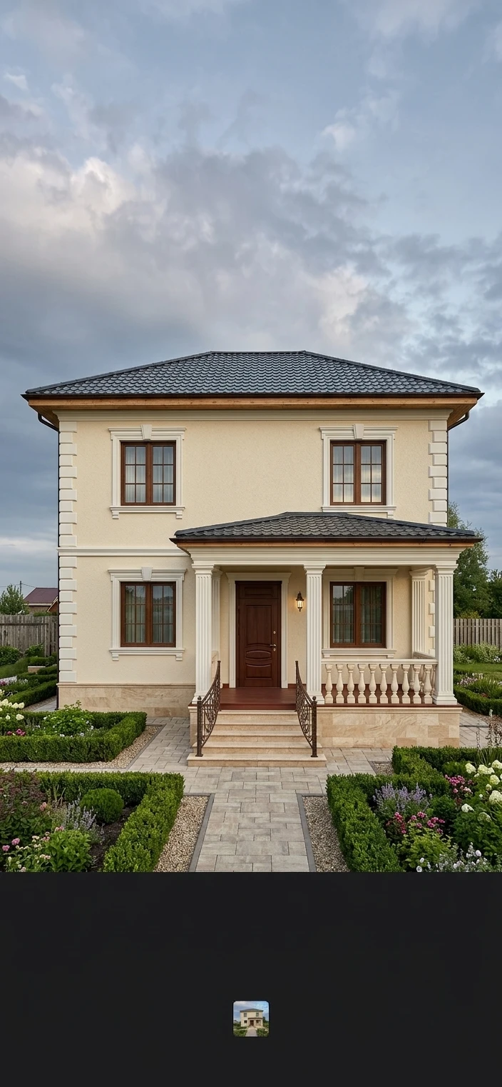 Дизайн фасада в стиле Классический — Фасад от нейросети AI Facade