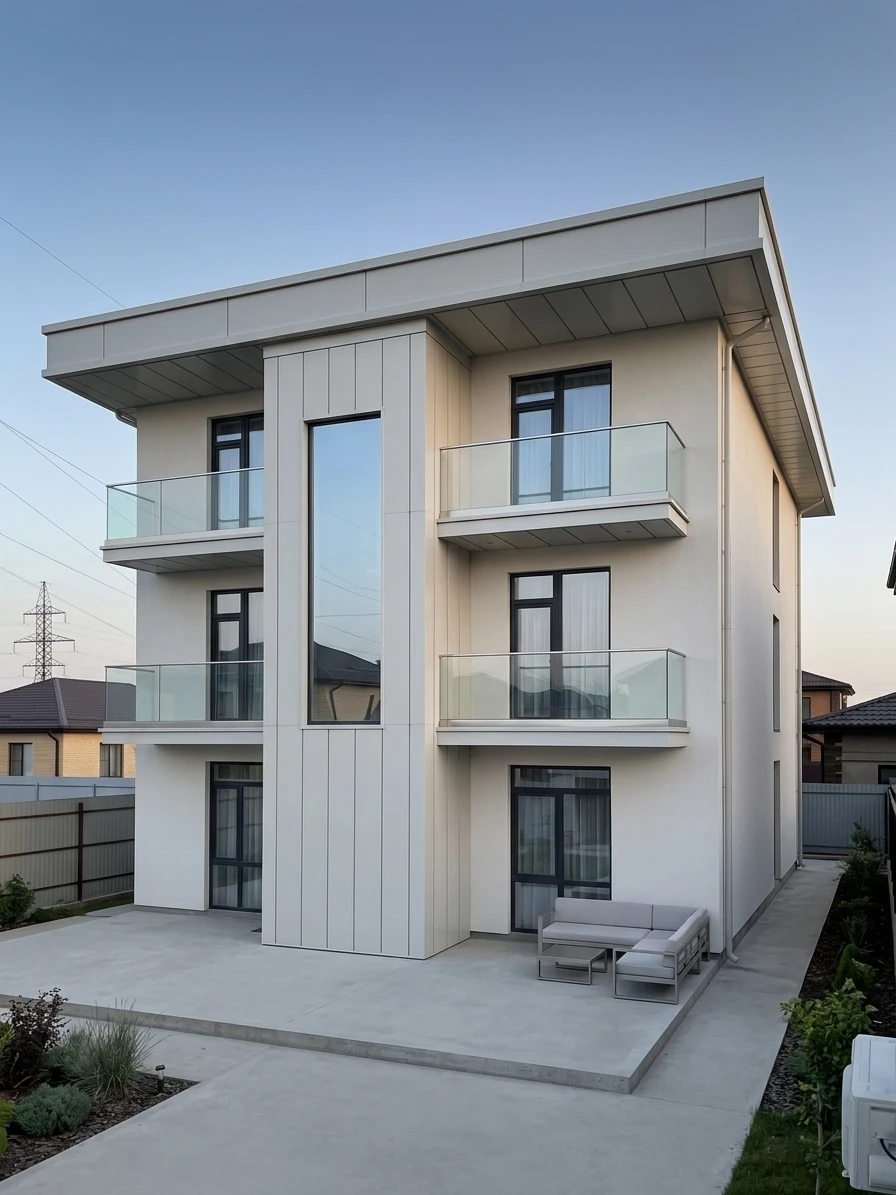 Дизайн фасада в стиле no_style — фото от нейросети AI Facade