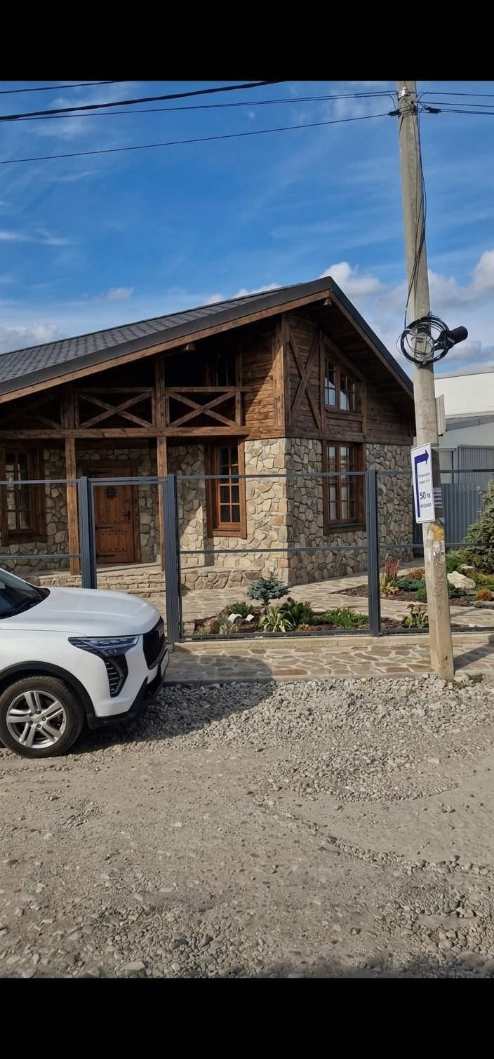 Дизайн фасада в стиле Шале — Фасад от нейросети AI Facade