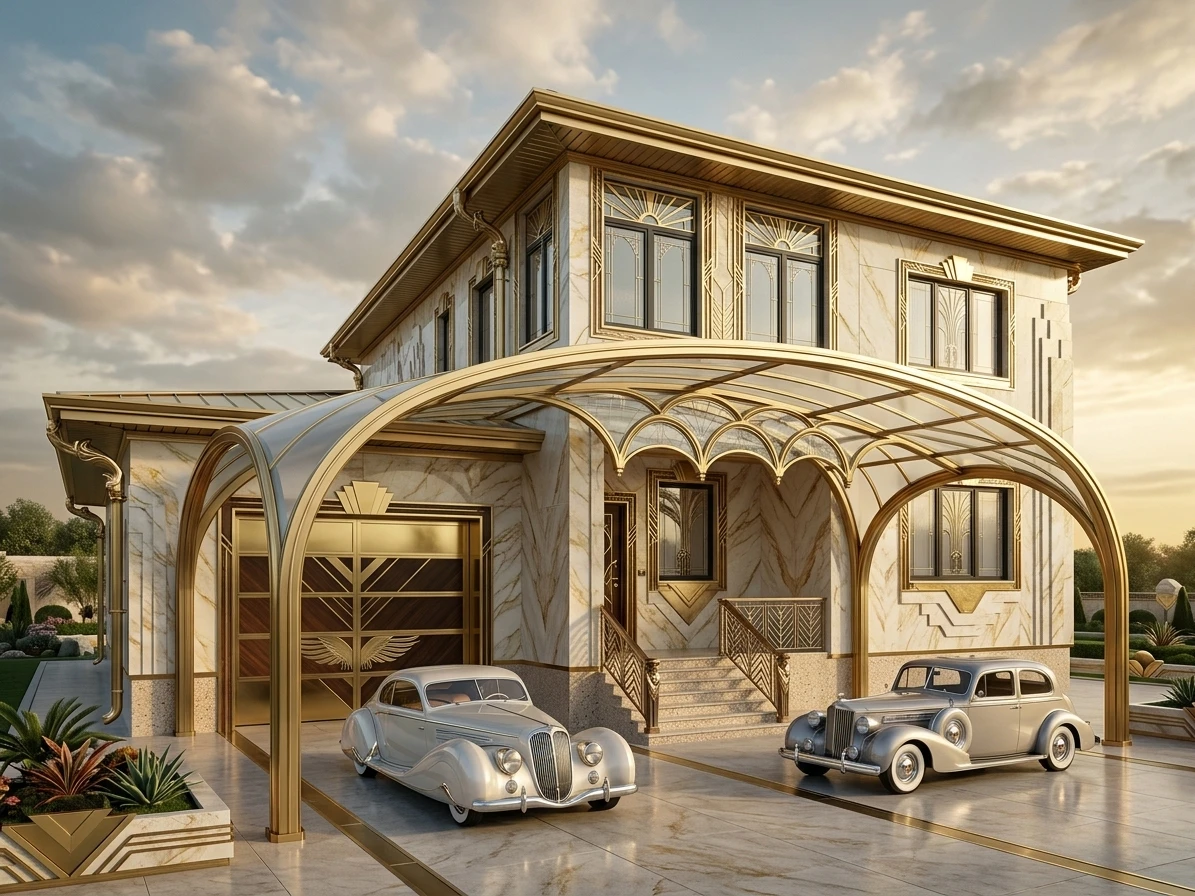 Дизайн фасада в стиле Ар-деко — Фасад от нейросети AI Facade