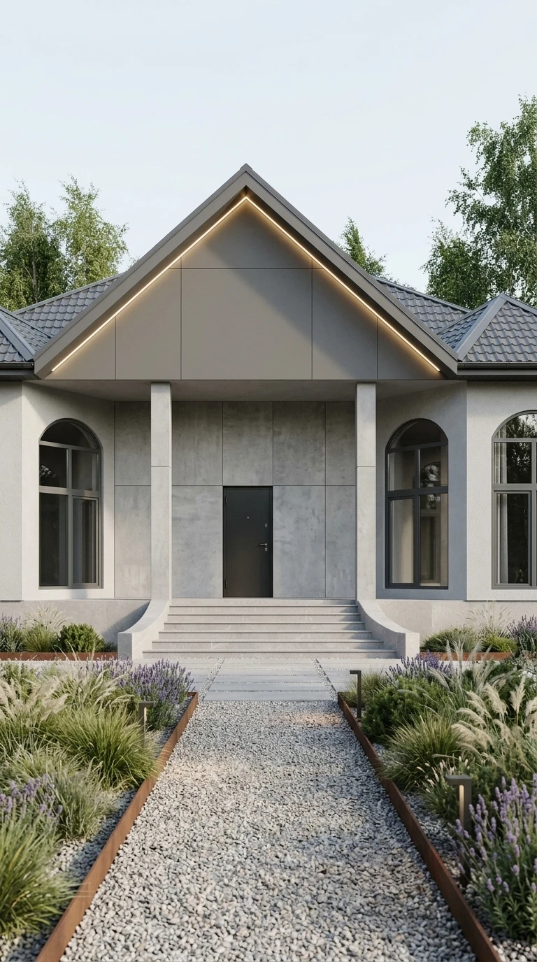 Дизайн фасада в стиле Минимализм — фото фасада от нейросети AI Facade