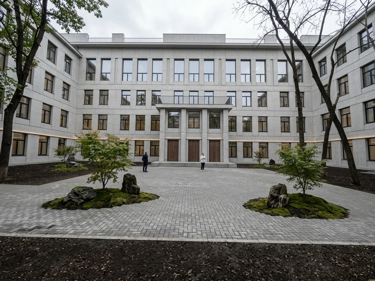 Дизайн фасада в стиле Японский минимализм — Фасад от нейросети AI Facade