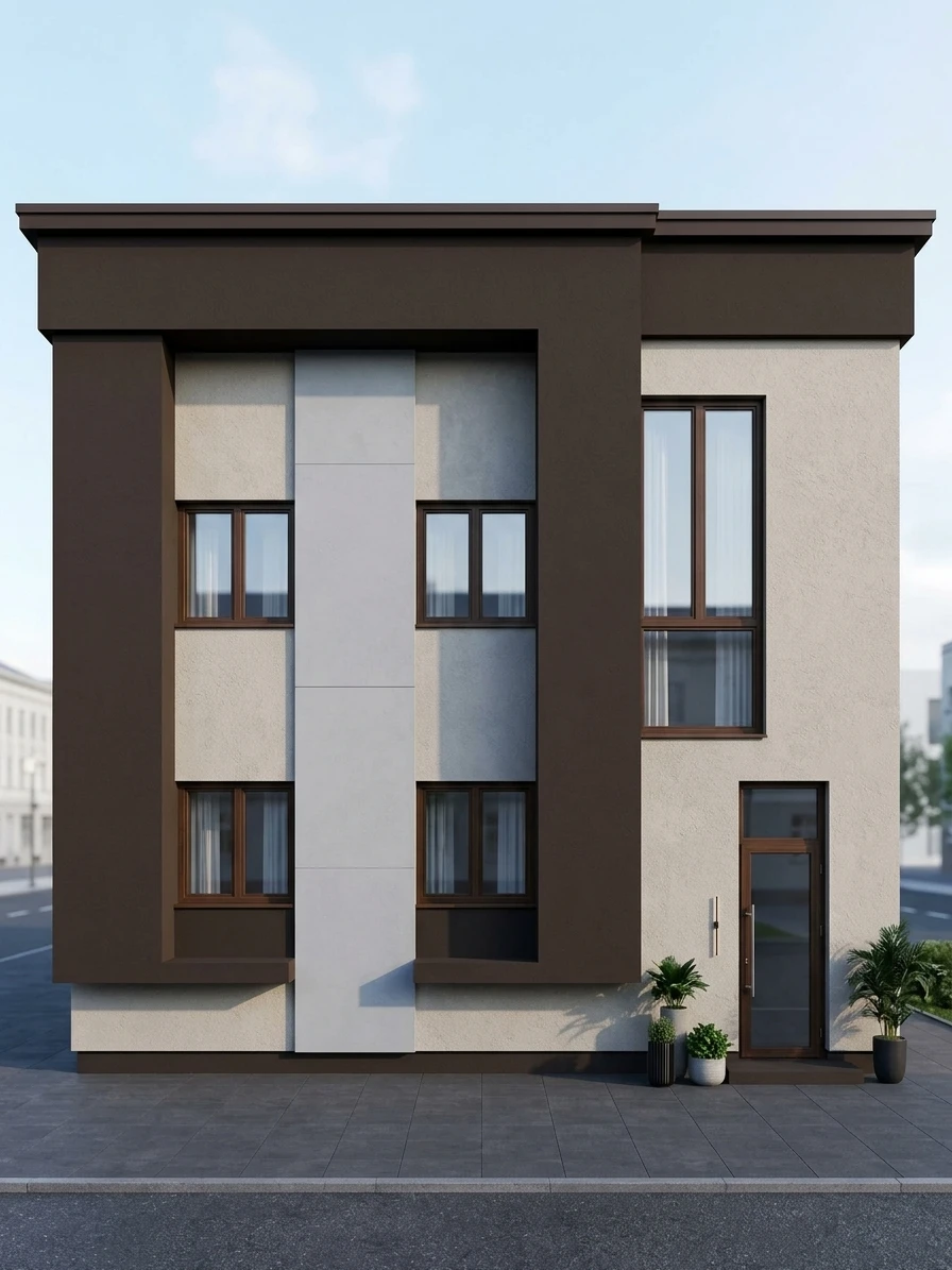 Дизайн фасада в стиле Современный — Фасад от нейросети AI Facade