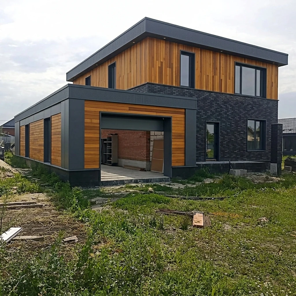 Дизайн фасада в стиле Современный — Фасад от нейросети AI Facade