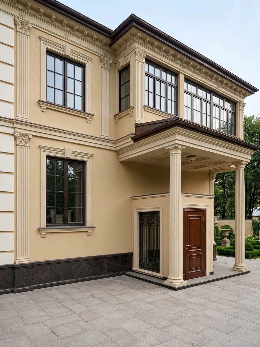 Дизайн фасада в стиле Неоклассика — Фасад от нейросети AI Facade