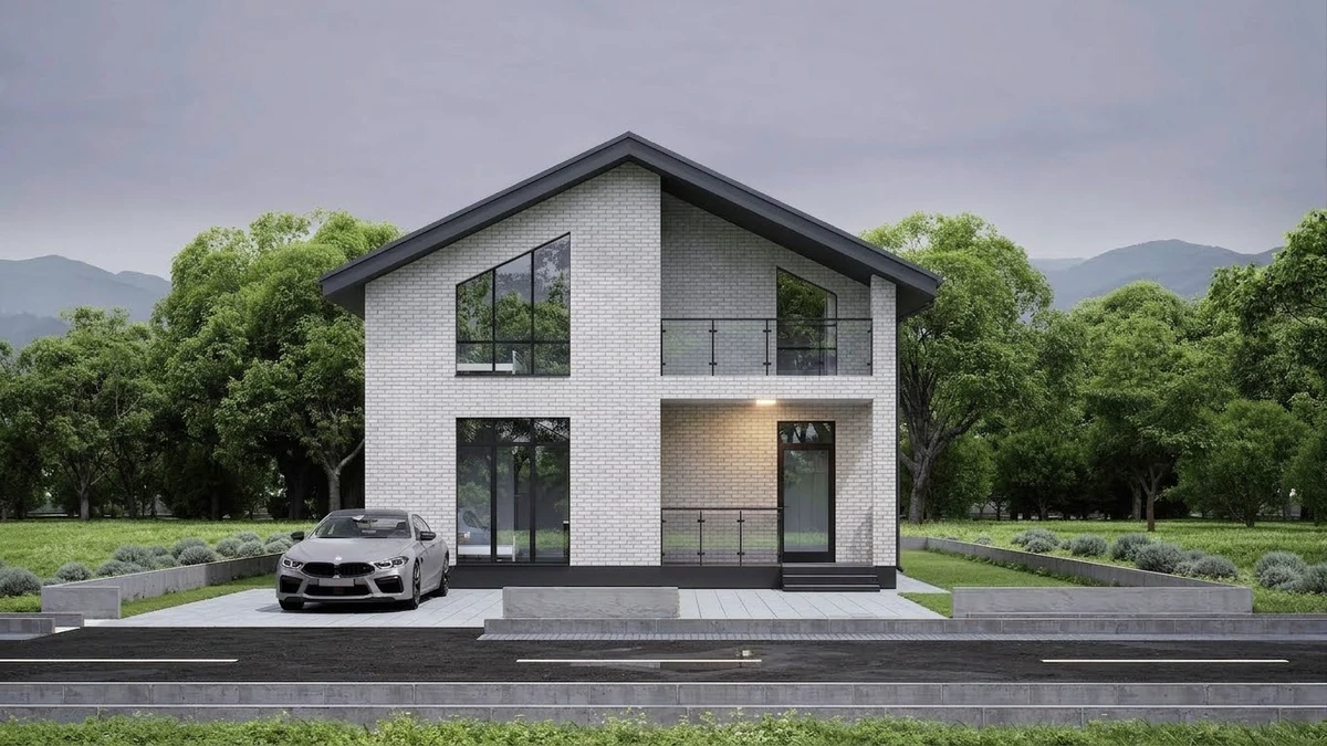 Дизайн фасада в стиле no_style — фото от нейросети AI Facade