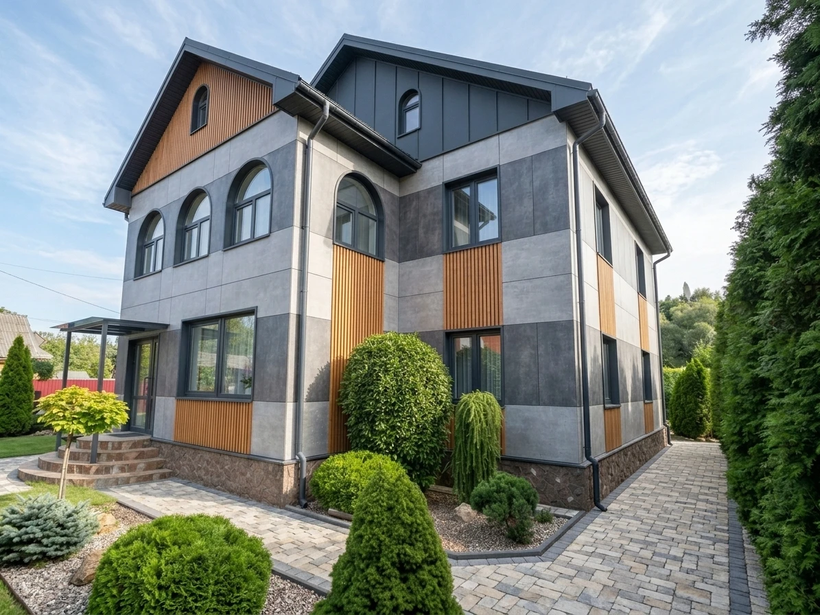 Дизайн участка в стиле no_style — фото от нейросети AI Facade