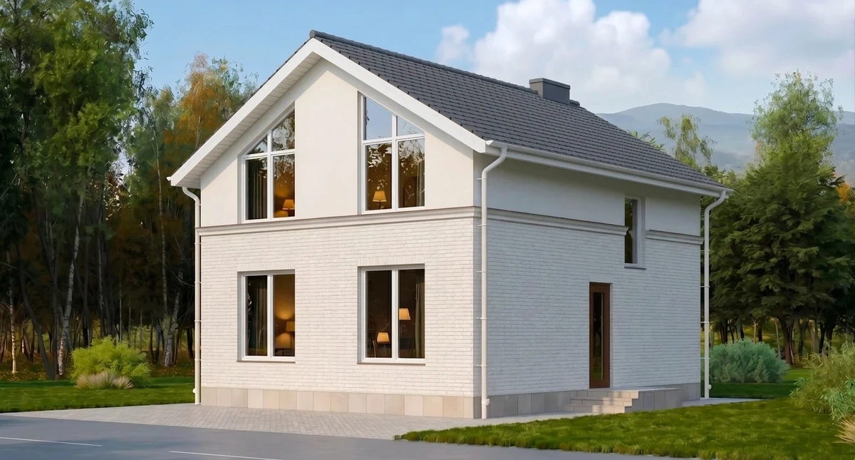 Дизайн фасада в стиле no_style — фото от нейросети AI Facade