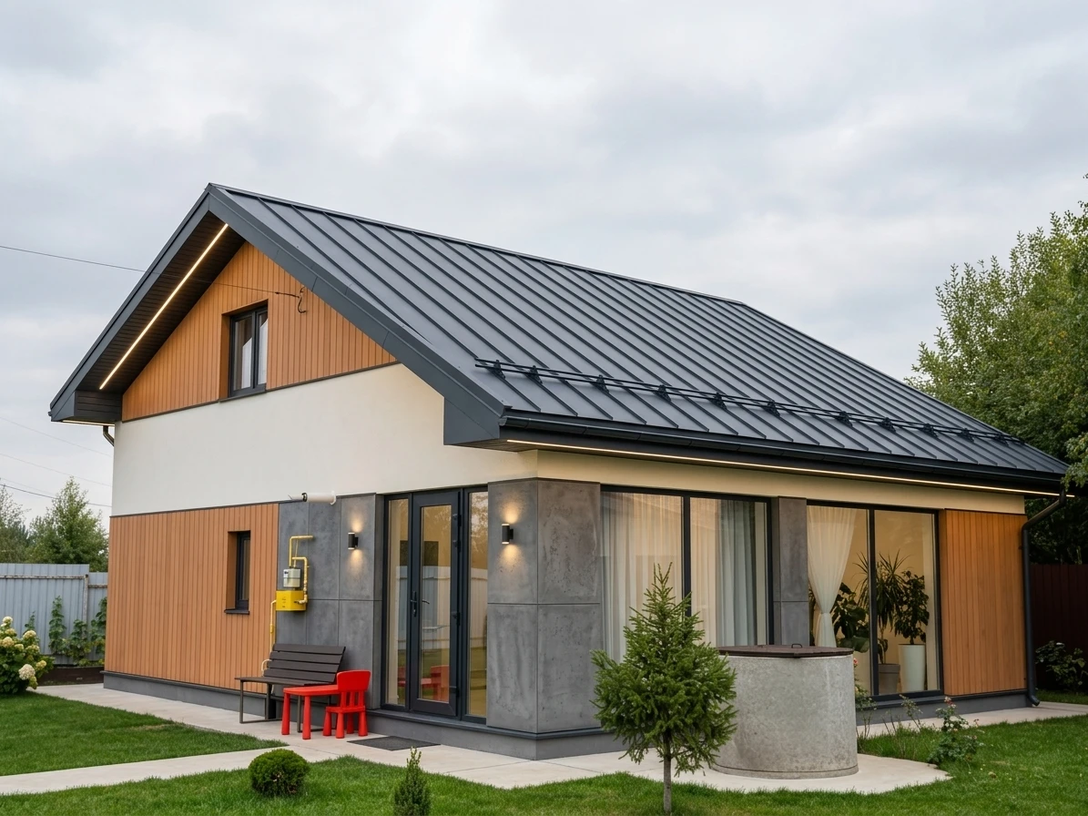 Дизайн фасада в стиле Современный — Фасад от нейросети AI Facade