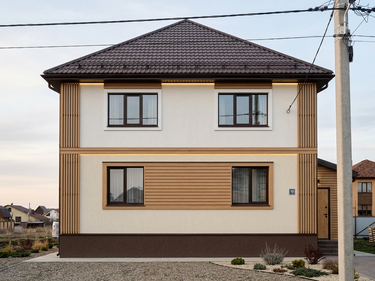 Дизайн фасада в стиле Скандинавский — фото фасада от нейросети AI Facade