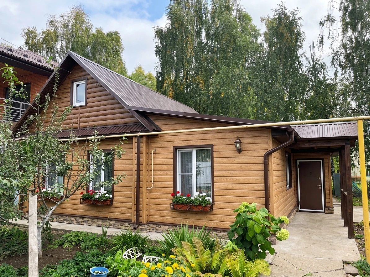 Дизайн фасада в стиле Шале — Фасад от нейросети AI Facade