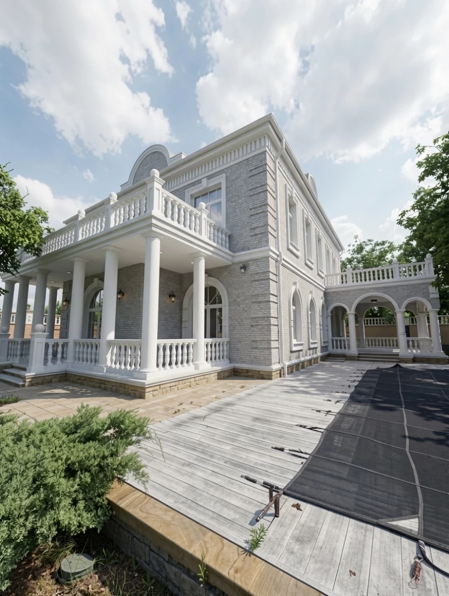Дизайн фасада в стиле no_style — фото от нейросети AI Facade