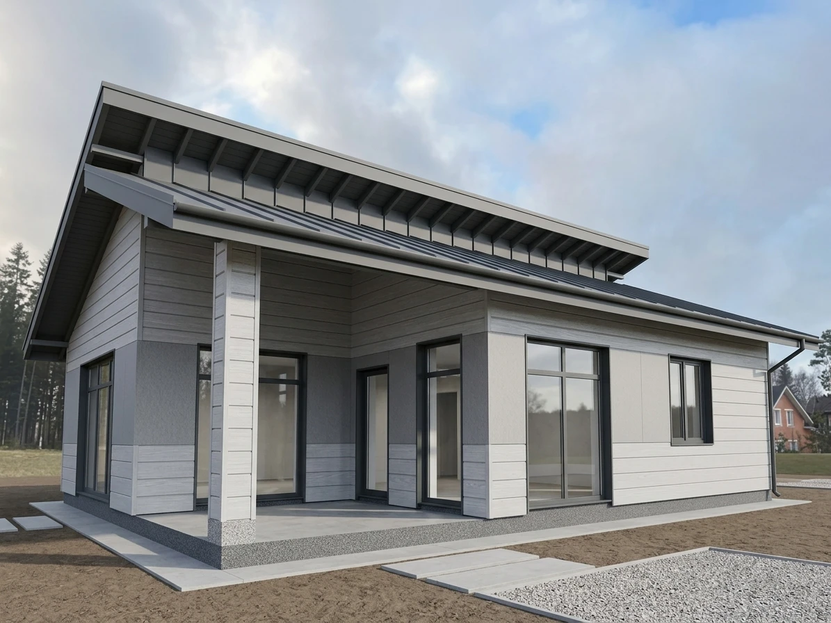 Дизайн фасада в стиле Минимализм — Фасад от нейросети AI Facade