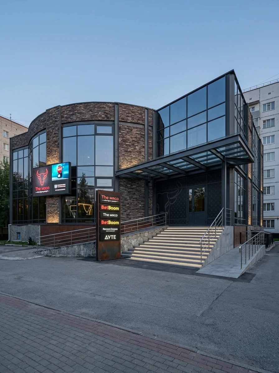 Дизайн фасада в стиле Лофт — Фасад от нейросети AI Facade