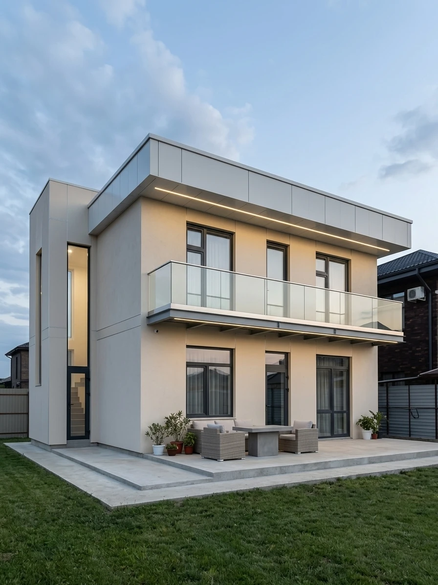 Дизайн фасада в стиле no_style — фото от нейросети AI Facade