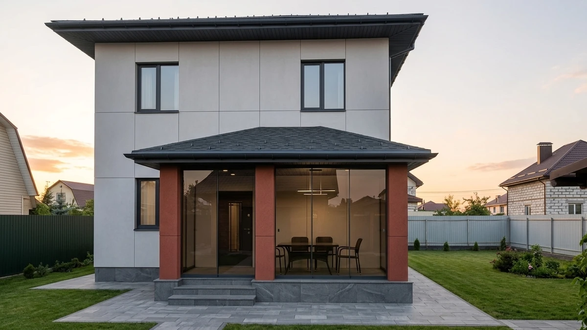 Дизайн фасада в стиле Минимализм — фото фасада от нейросети AI Facade