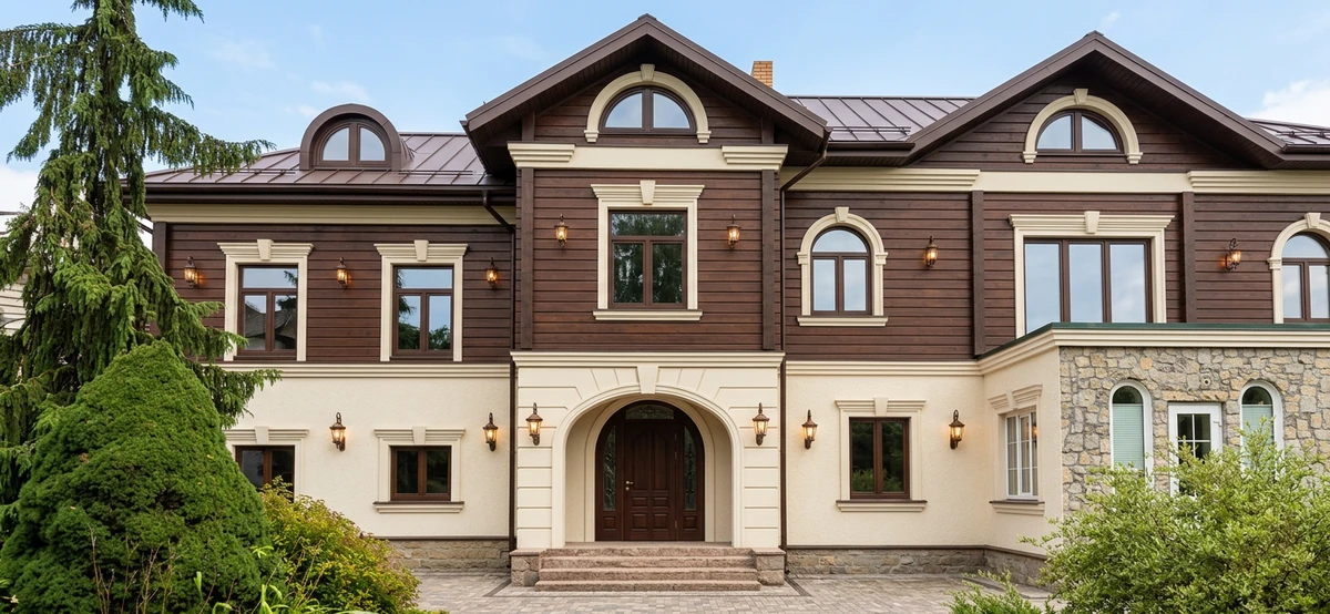 Дизайн фасада в стиле Неоклассика — Фасад от нейросети AI Facade