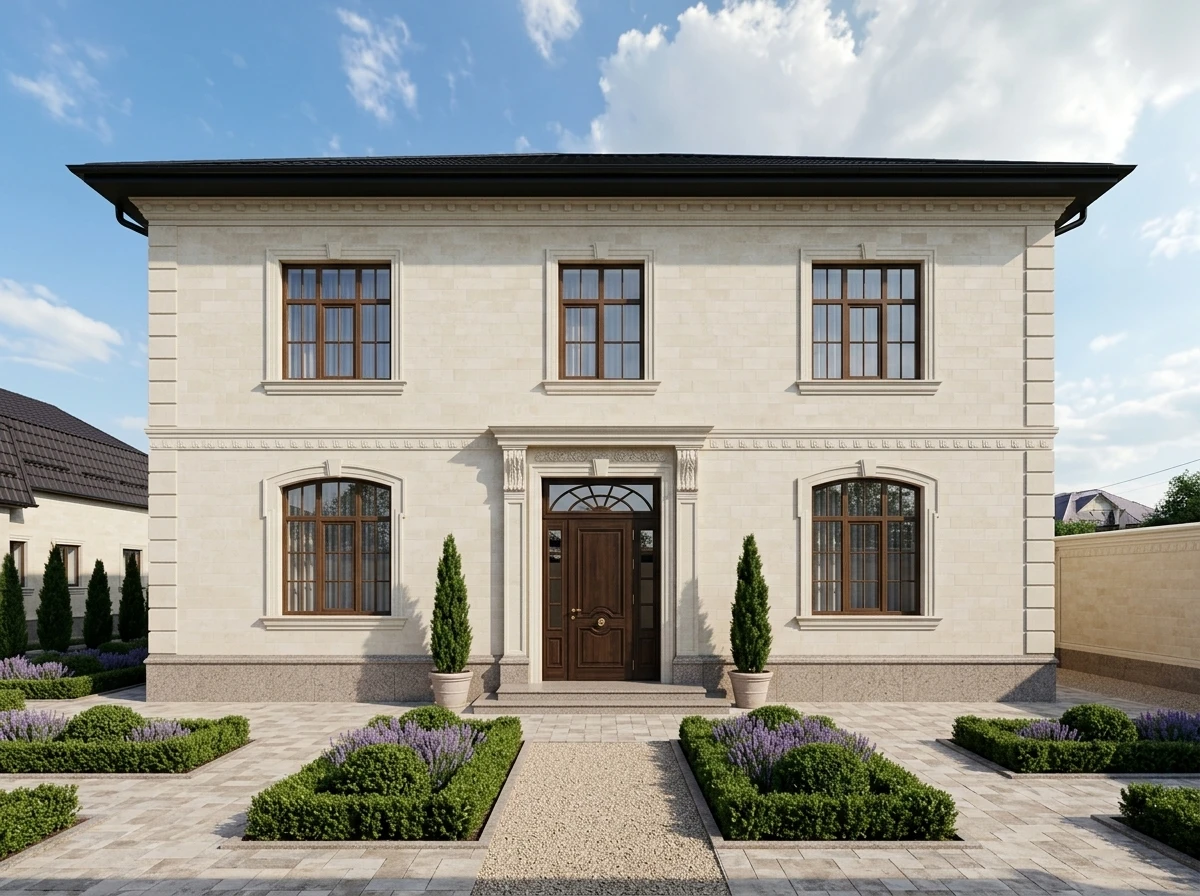 Дизайн фасада в стиле Классический — фото фасада от нейросети AI Facade