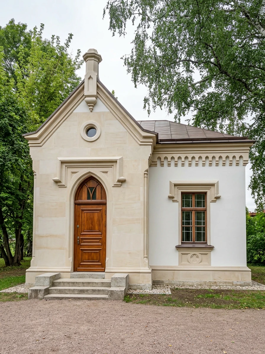 Дизайн фасада в стиле Неоклассика — Фасад от нейросети AI Facade
