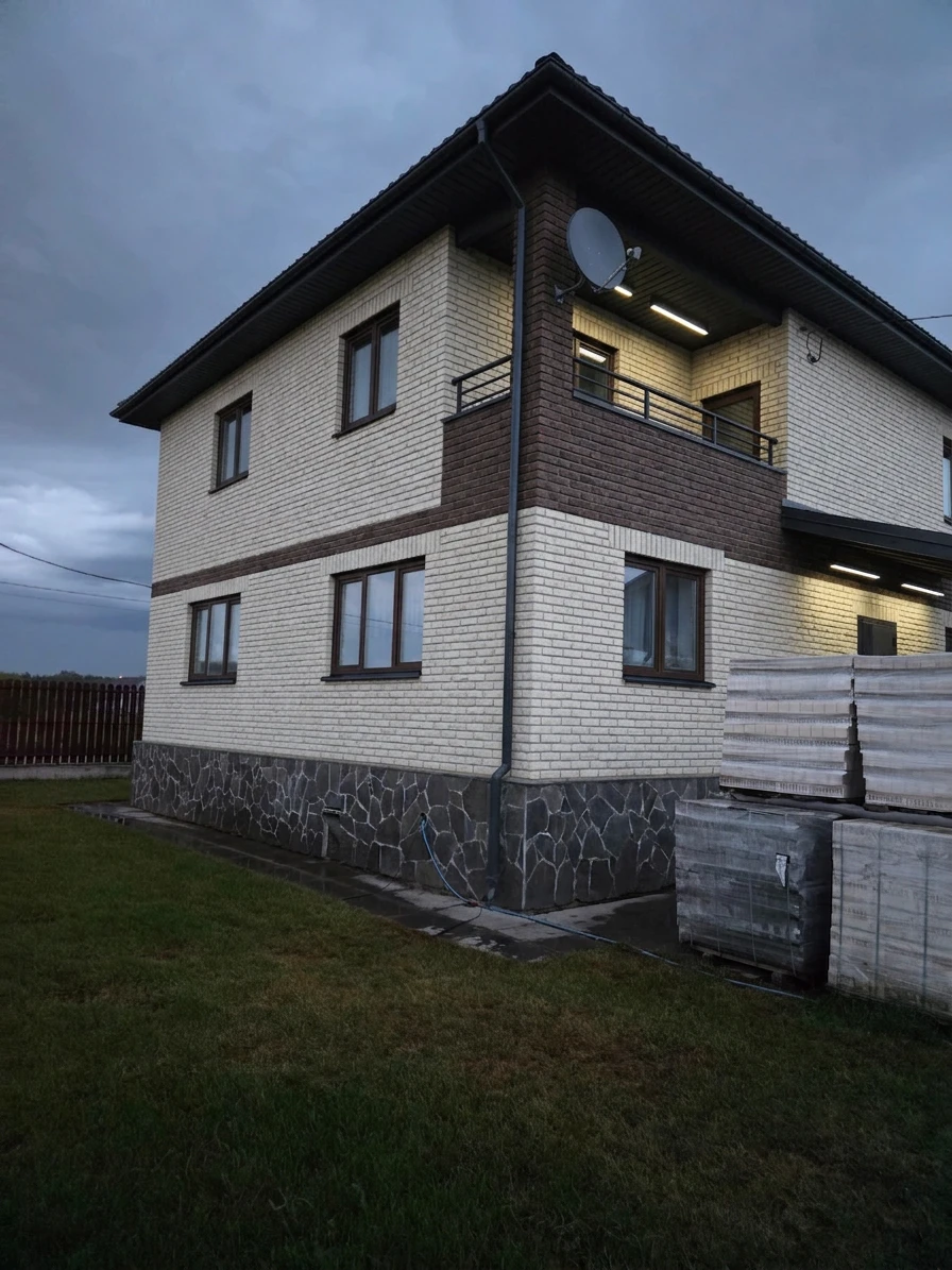 Дизайн фасада в стиле Лофт — Фасад от нейросети AI Facade