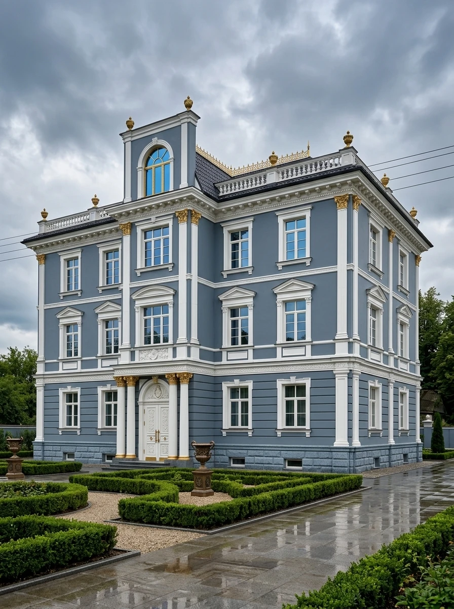 Дизайн фасада в стиле Классический — фото фасада от нейросети AI Facade