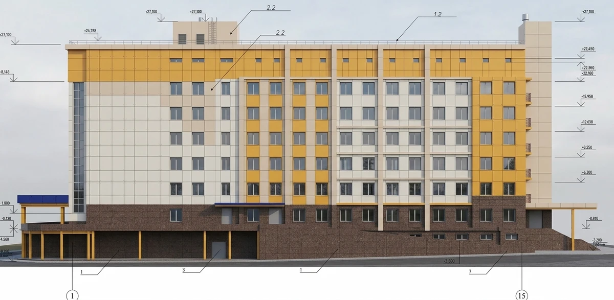 Дизайн фасада в стиле no_style — фото от нейросети AI Facade